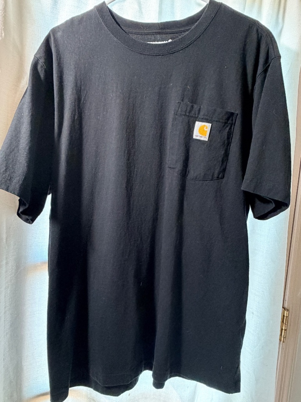 Carhartt Black short sleeve with pocket loose fit shirt size L